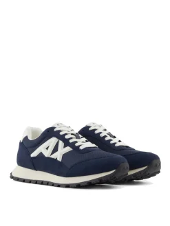 DROP MICROSUEDE Sneakers con logo a contrasto