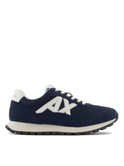 DROP MICROSUEDE Sneakers con logo a contrasto