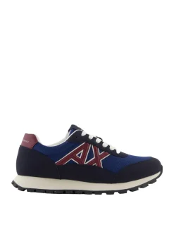 DROP MICROSUEDE Sneakers con logo a contrasto