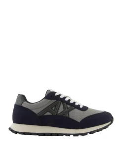 DROP MICROSUEDE Sneakers con logo a contrasto