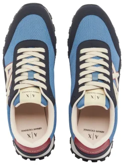 DROP MICROSUEDE Sneakers con logo a contrasto