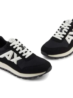 DROP MICROSUEDE Sneakers con logo a contrasto