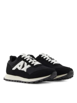 DROP MICROSUEDE Sneakers con logo a contrasto