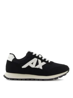 DROP MICROSUEDE Sneakers con logo a contrasto
