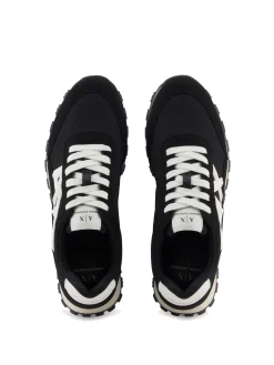 DROP MICROSUEDE Sneakers con logo a contrasto