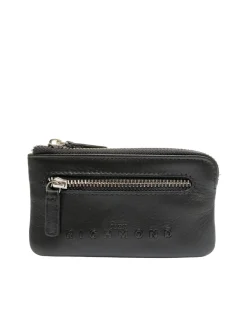 EMBOSSED LOGO Astuccio portachiavi in pelle 2 anelli