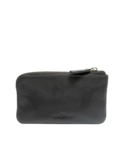 EMBOSSED LOGO Astuccio portachiavi in pelle 2 anelli
