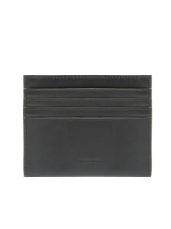 EMBOSSED LOGO Portacarte piatto in pelle