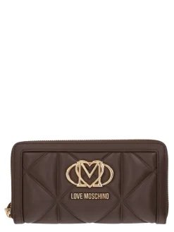 EMBOSSED Portafoglio grande zip around