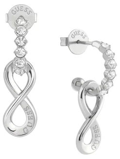 ENDLESS DREAM Orecchini, forma infinito con logo inciso