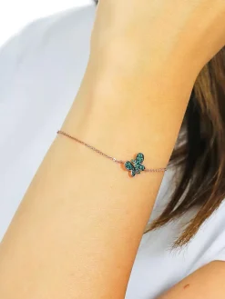 FARFALLE Bracciale zirconi verdi