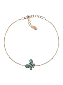 FARFALLE Bracciale zirconi verdi