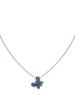 FARFALLE Collana con zirconi blu