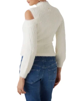 FUZZY TAKARA Maglione collo alto cut out
