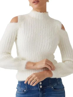 FUZZY TAKARA Maglione collo alto cut out