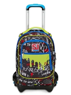GANG BORN TO FUN BOY Zaino trolley sganciabile, 3 ruote