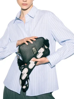 GARDENIA Borsa camera case in pelle stampa keria
