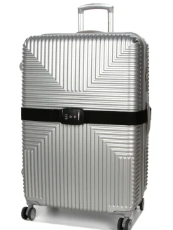GLOBAL TRAVEL Cinghia TSA per bagaglio, con combinazione