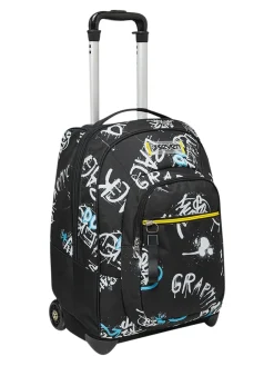 GRAFFITI BOY Zaino trolley 2 ruote, fisso