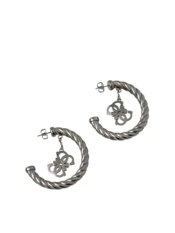 4G VINTAGE Orecchini mezzo cerchio con charm