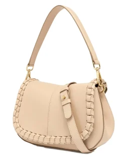 HELENA ROUND Borsa in pelle con flap