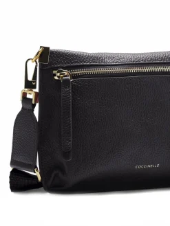 HYLE Borsa piatta piccola in pelle a tracolla