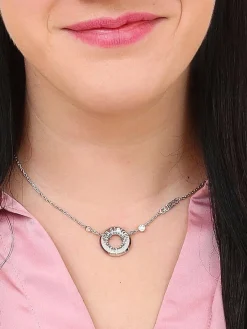 JUST Collana con cerchio logato