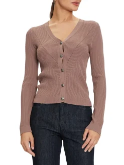 KAILEY Cardigan a costine con bottoni