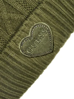 KIDS Cappello a trecce con pon pon