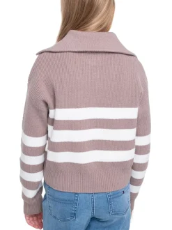 KIDS Cardigan a strisce con zip