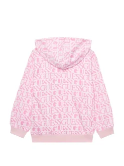 KIDS Felpa con cappuccio logo all over
