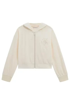 KIDS Felpa full zip da bambina con cappuccio