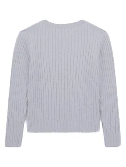 KIDS Maglia a costine scollo a v