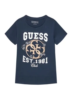 KIDS T-shirt manica corta stampa e ricamo