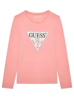 KIDS T-shirt manica lunga con strass
