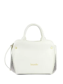 KIM Borsa media con inserti maglia metallica