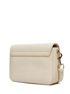 LAMINATED BOLD LOVE Borsa a spalla con flap