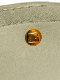 LIYA Borsa a spalla in pelle martellata