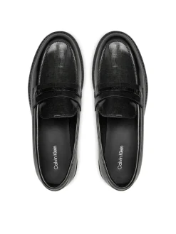 LOAFER BAR SAFF Mocassini in pelle con inserto saffiano
