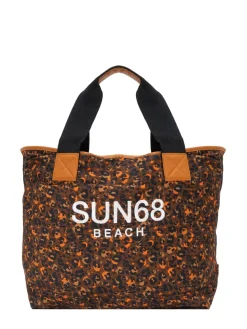 LOGO BEACH Borsa mare in canvas