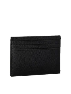 LOGO HARDWARE SAFFIANO Porta carte di credito in pelle