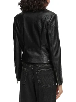 MARLENE CARIBOU Giacca in similpelle, regular fit