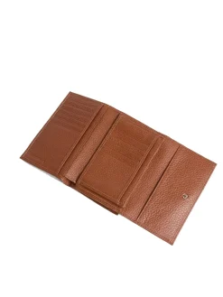 METALLIC SOFT Portafoglio bifold pelle martellata