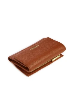 METALLIC SOFT Portafoglio bifold pelle martellata