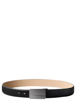 METAL LOGO Cintura in pelle