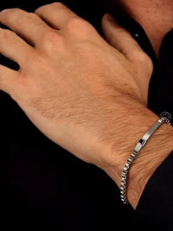 MOTOTOWN Bracciale in acciaio