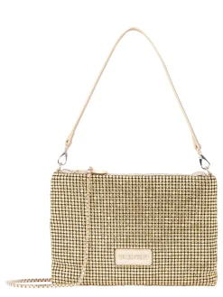 NABILAH Pochette con strass e tracolla