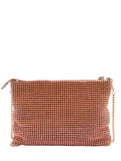 NABILAH Pochette con strass e tracolla