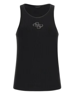 NEW SL ROUND GUENDALINA Canotta logo 4G strass
