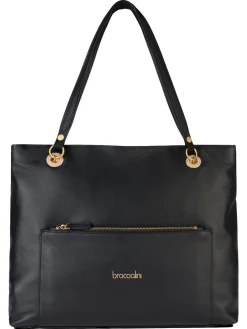 NORA Borsa a spalla in pelle con tasca